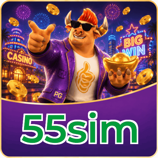 55sim Logo - Bônus com Rollover Justo